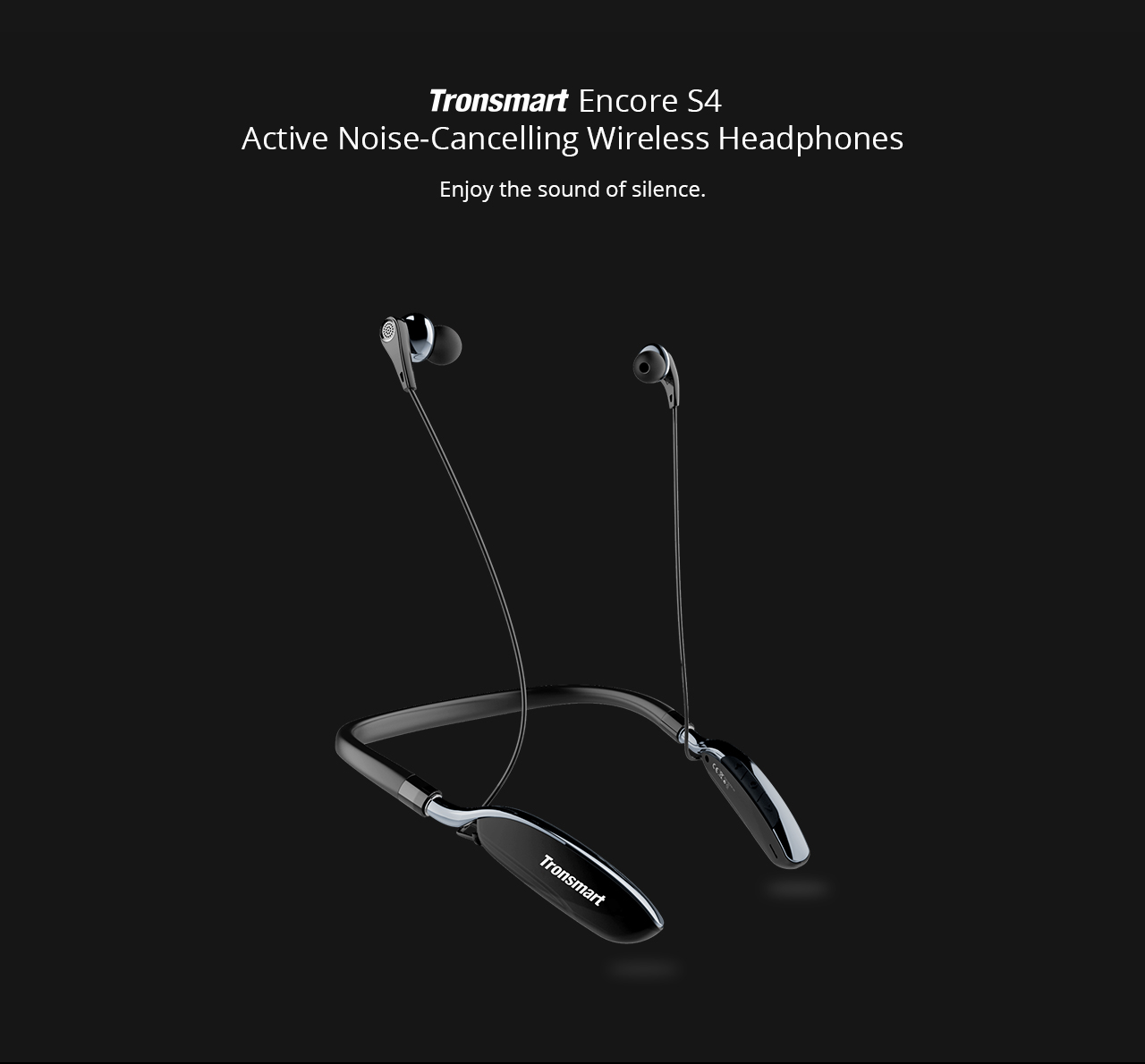 Tronsmart Encore S4 Active Noise-Cancelling Bluetooth Headphones with Neckband