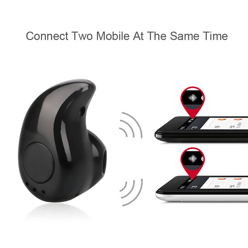 S530 Wireless Bluetooth In-ear Stereo Earphone Headset with Microphone - White