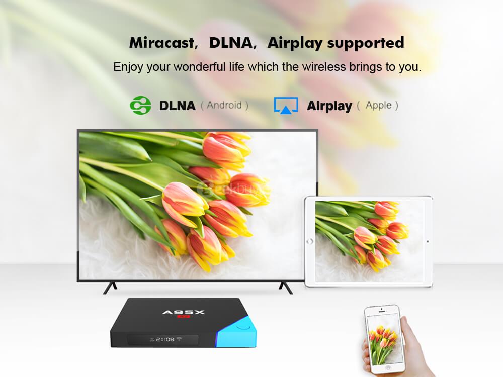 A95X A2 Amlogic S912 Android 4K TV BOX KODI 2G/16G 802.11AC WIFI 1000M LAN Bluetooth