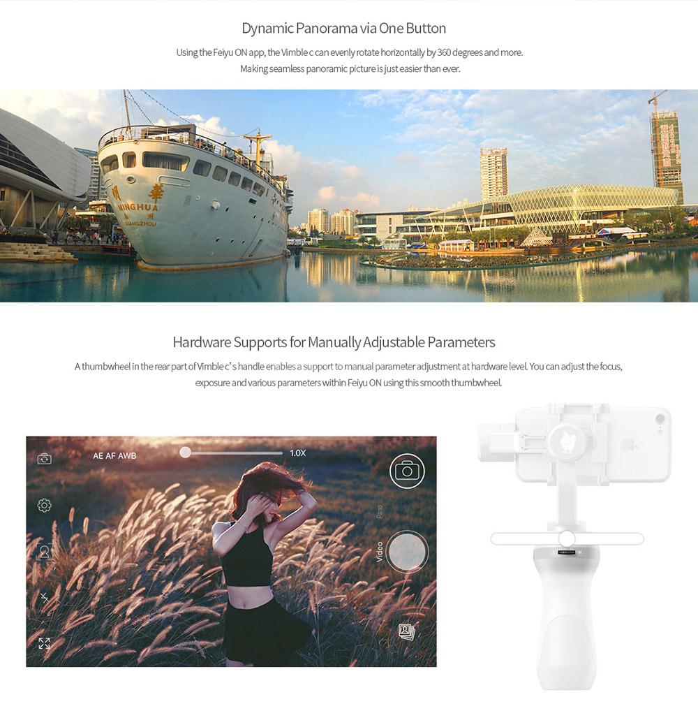 Feiyu Tech Vimble C Smartphone Handheld Gimbal+ - White