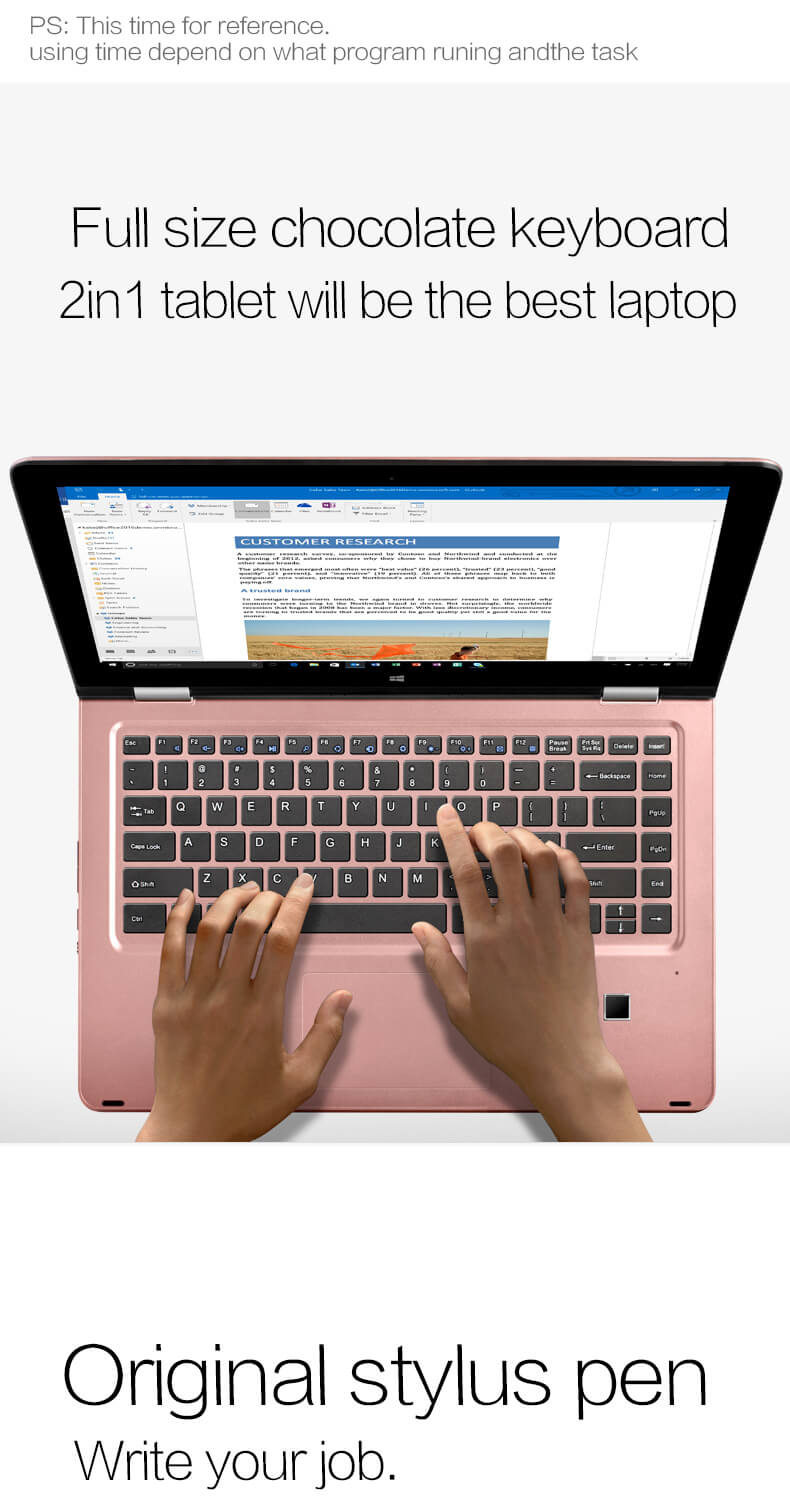 VOYO VBook V3 13.3 Inch Notebook Windows 10 Intel Core i5-7200U 3.1GHz 8GB RAM 256GB ROM Dual Core 12000mAh Bluetooth Camera Wifi - Blue