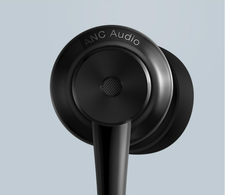 Original Xiaomi ANC Earphones Hybrid Type-C Charging-Free Mic Line Control for Xiaomi Mi6 MIX Note2 Mi5s /Plus Mi5 - Black