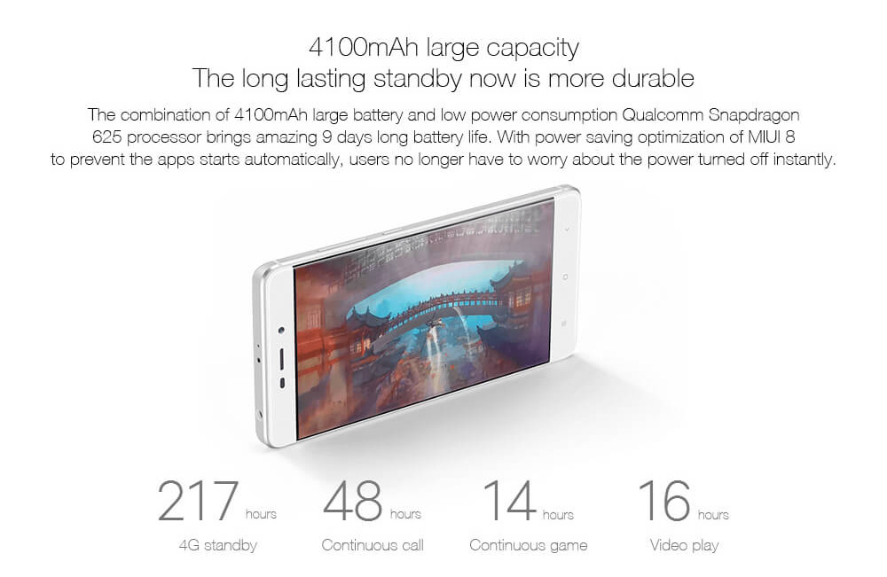 [Package B] Xiaomi Redmi Note 4X 5.5 Inch FHD Screen MIUI 8 Snapdragon 625 Octa-core 2.0GHz 3GB RAM 32GB ROM 4G LTE Smartphone (Black) + Soft Case + Tempered Glass
