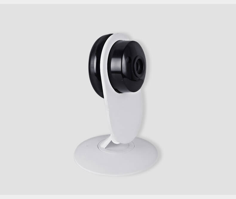E12 720P IP Camera WiFi Built-in IR-cut 1/4 inch CMOS Night Vision P2P 128GB SD Card Dynamic Stream Motion Detection -White