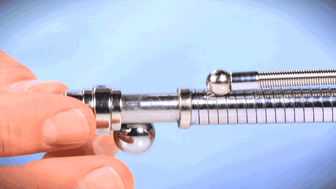 Fidget Think Ink Pen Magnetic Metal Pen Stress Reliever Focus Gift Toys - Silver