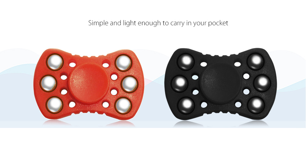 Fidget Hand Spinner with R188 Bearing Stress Reliever Focus Gift Toys - Red