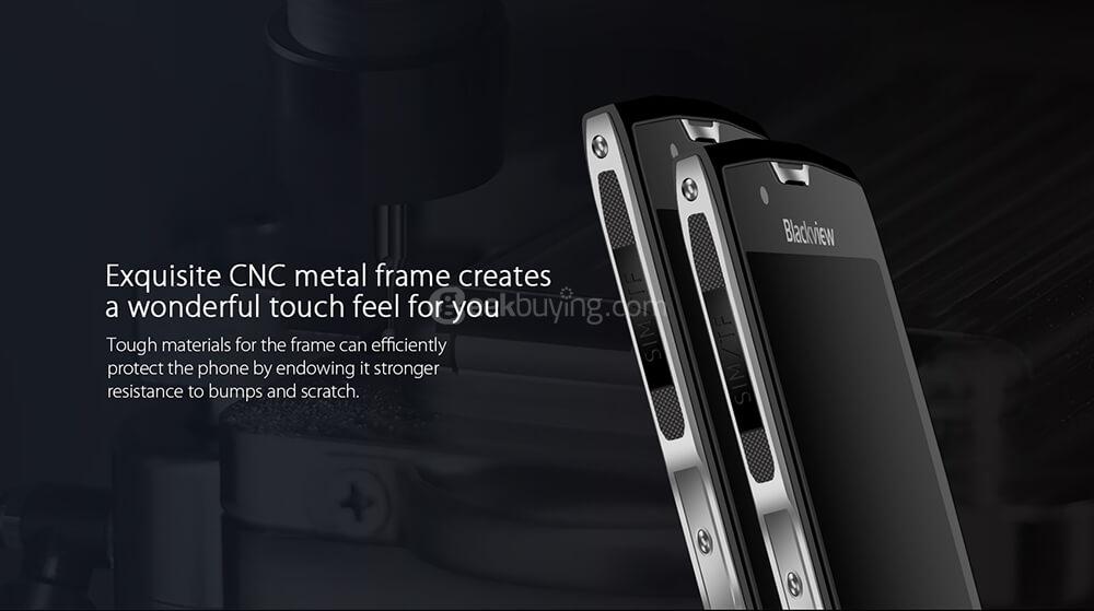 [HK Stock]Blackview BV7000 5.0 Inch Smartphone  IP68 Waterproof FHD Screen 2GB 16GB MT6737T 8.0MP Cam Android 7.0 Touch ID NFC - Silver