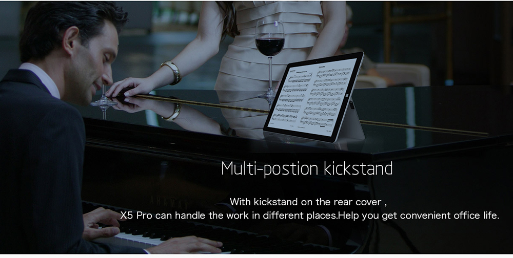 Teclast X5 Pro 2in1 Tablet 12.2 Inch 7th Gen Intel Core M3 Processor Dual Core 2.6GHz 8GB RAM 256GB SSD Type-C Windows 10 1920*1200 -Silver