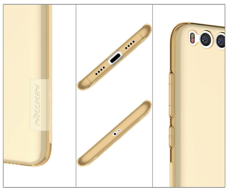 Nillkin Transparent TPU Case Protective Back Cover For Xiaomi Mi6 - Gray