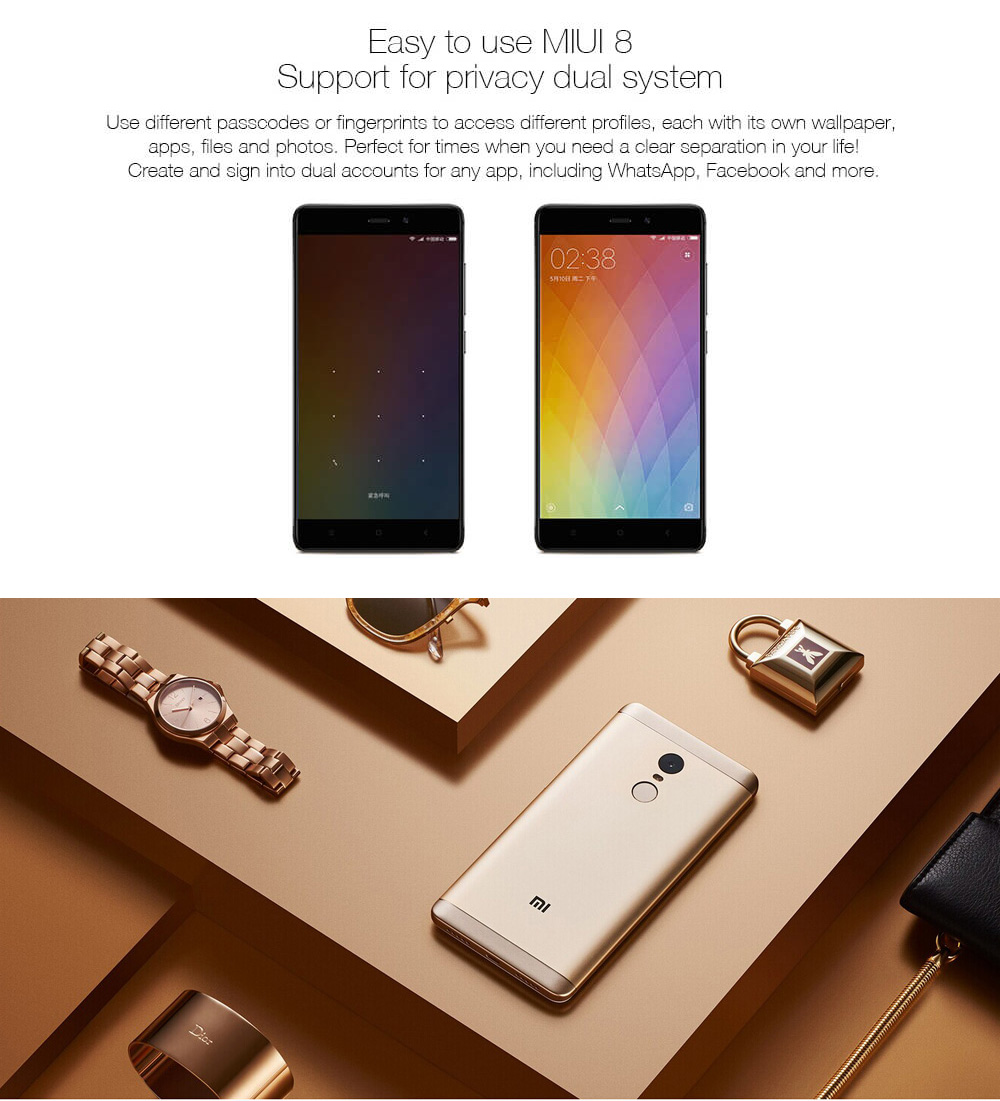 Xiaomi Redmi Note 4X 5.5 Inch 4G LTE Smartphone FHD Screen 3GB 16GB MIUI 8 Snapdragon 625 Octa-core 13.0MP Touch ID 4100mAh Battery IR Remote Control - Silver Gray