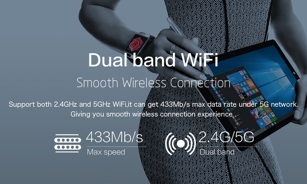 Teclast X5 Pro 2in1 Tablet 12.2 Inch 7th Gen Intel Core M3 Processor Dual Core 2.6GHz 8GB RAM 256GB SSD Type-C Windows 10 1920*1200 -Silver