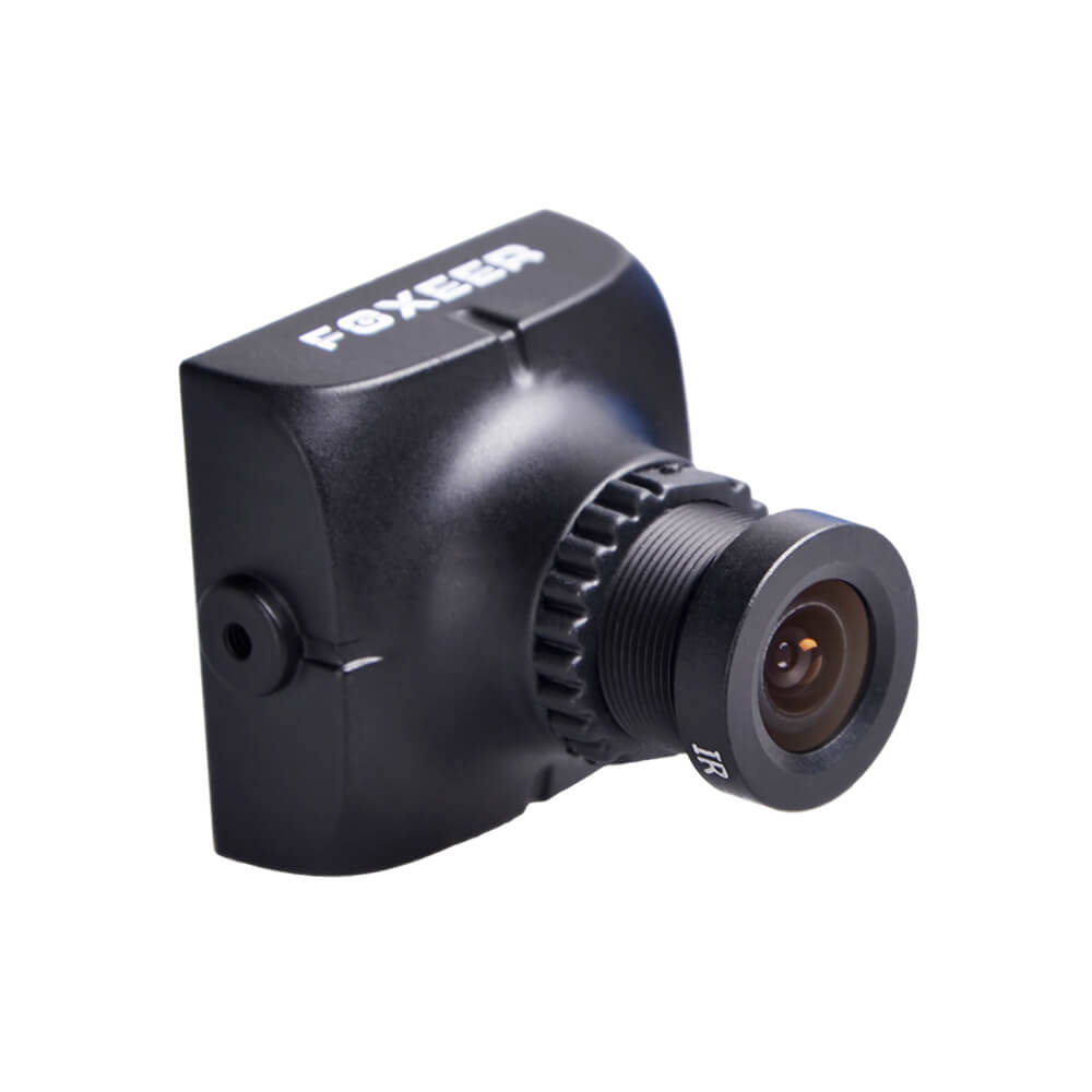 Foxeer HS1177 V2 600TVL CCD 2.8mm IR Blocked Mini FPV Camera 5-40V w/ Bracket PAL - Black