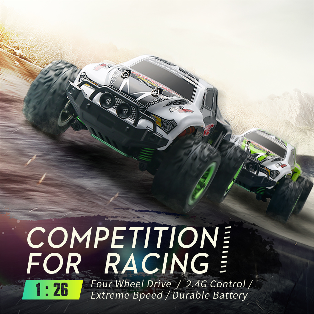 JJRC Q35 1:26 2.4G 4WD Brushed High Speed Off-Road Vehicle RC Car RTR - Black