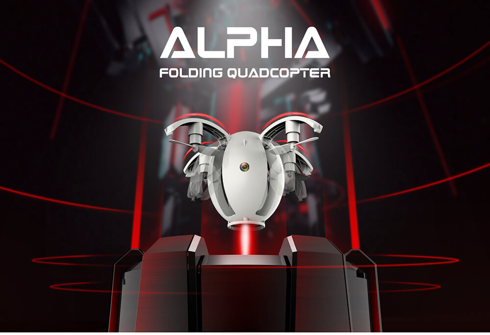 KaiDeng Alpha K130 Mini WIFI FPV Folding Arm RC Quadcopter with HD Camera One-key Transformation Altitude Hold Mode BNF - White