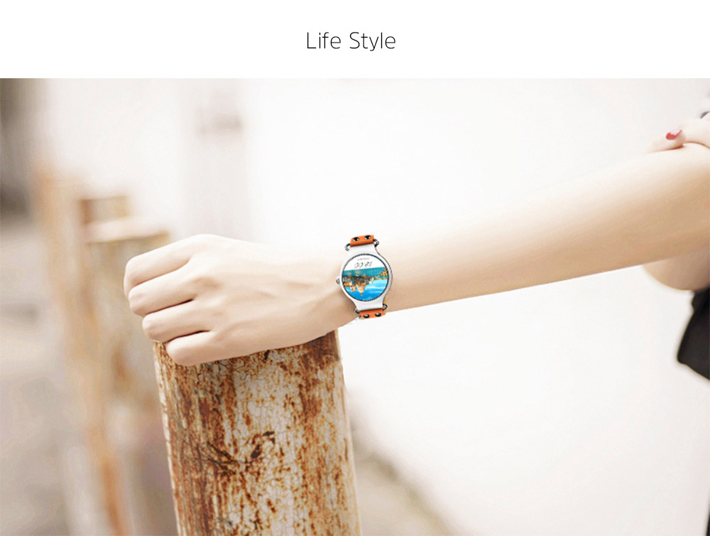 Makibes Talk T1 3G Smartwatch Phone 1.39 Inch AMOLED Screen MTK6580 Heart Rate Monitor GPS Google Play Google Now 512MB RAM 8GB ROM for Android iOS - Orange