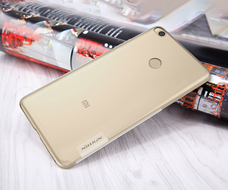 Gray Xiaomi Mi Max 2 Nillkin Nature Transparent TPU Case Protective Back Cover