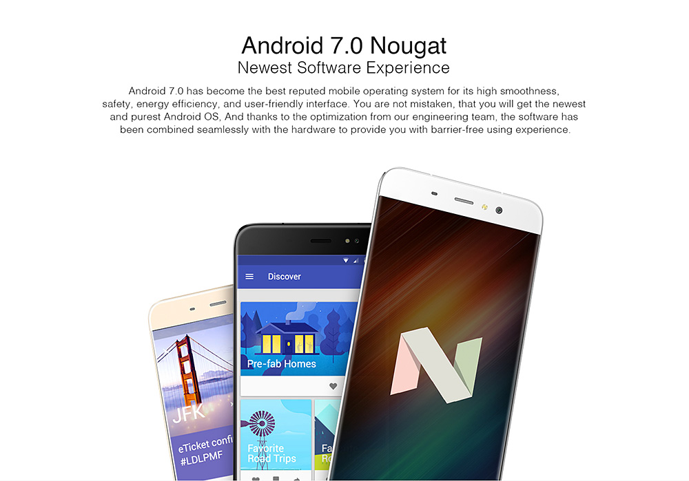 [HK Stock]Ulefone S8 5.3 Inch Smartphone 13.0MP + 5.0MP Dual Rear Camera HD Screen MTK6580 Quad Core 8GB ROM Android 7.0 Touch ID  FM GPS - White