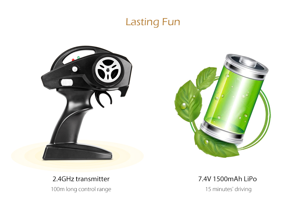 Feiyue FY10 Race 2.4G 1/12 4WD Water and Land High Speed RC Car RTR - Blue