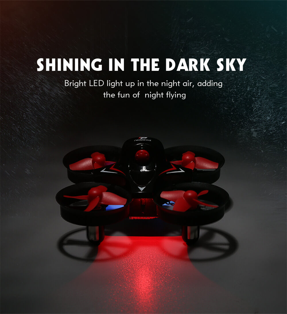 Redpawz R010 Mini 2.4G 4CH 6Axis Gyro Headless Mode RC Quadcopter RTF - Blue