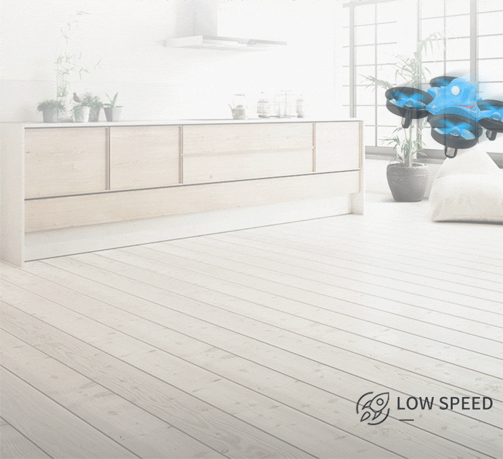 Redpawz R010 Mini 2.4G 4CH 6Axis Gyro Headless Mode RC Quadcopter RTF - Blue