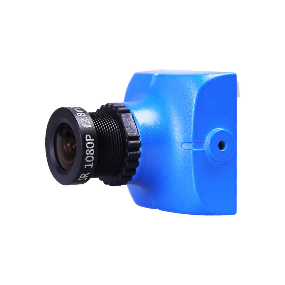 Foxeer HS1177 V2 600TVL CCD 2.8mm IR Blocked Mini FPV Camera 5-40V w/ Bracket PAL - Black