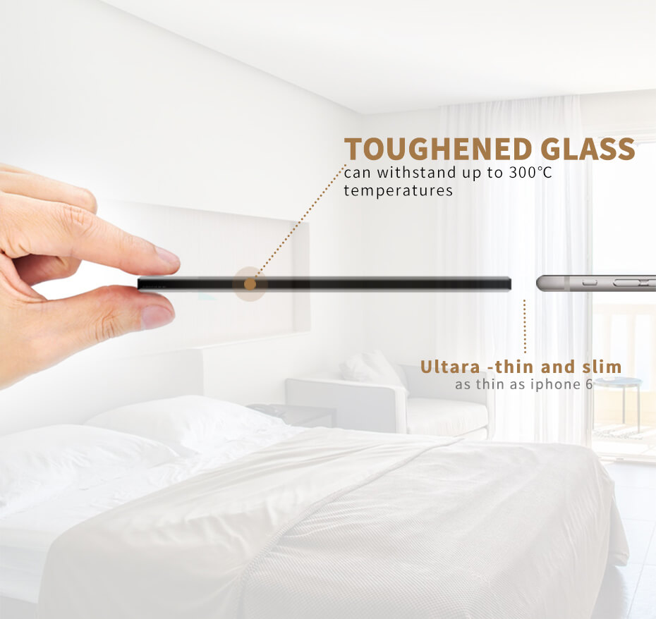 FUNRY 1R Touch Switch Wireless Panel Remote Control Light Controller -Gold