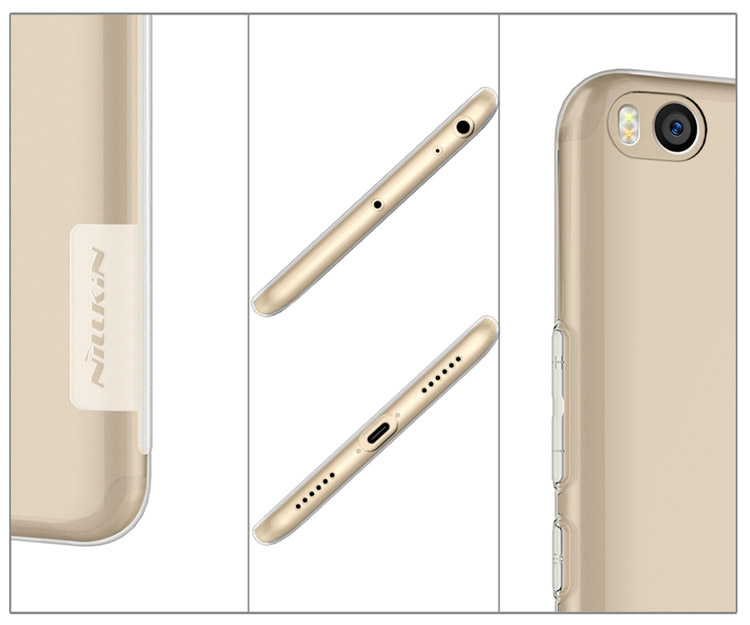 Gray Xiaomi Mi Max 2 Nillkin Nature Transparent TPU Case Protective Back Cover