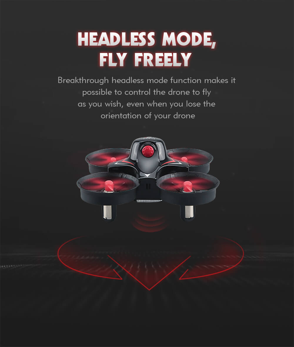Redpawz R010 Mini 2.4G 4CH 6Axis Gyro Headless Mode RC Quadcopter RTF - Blue