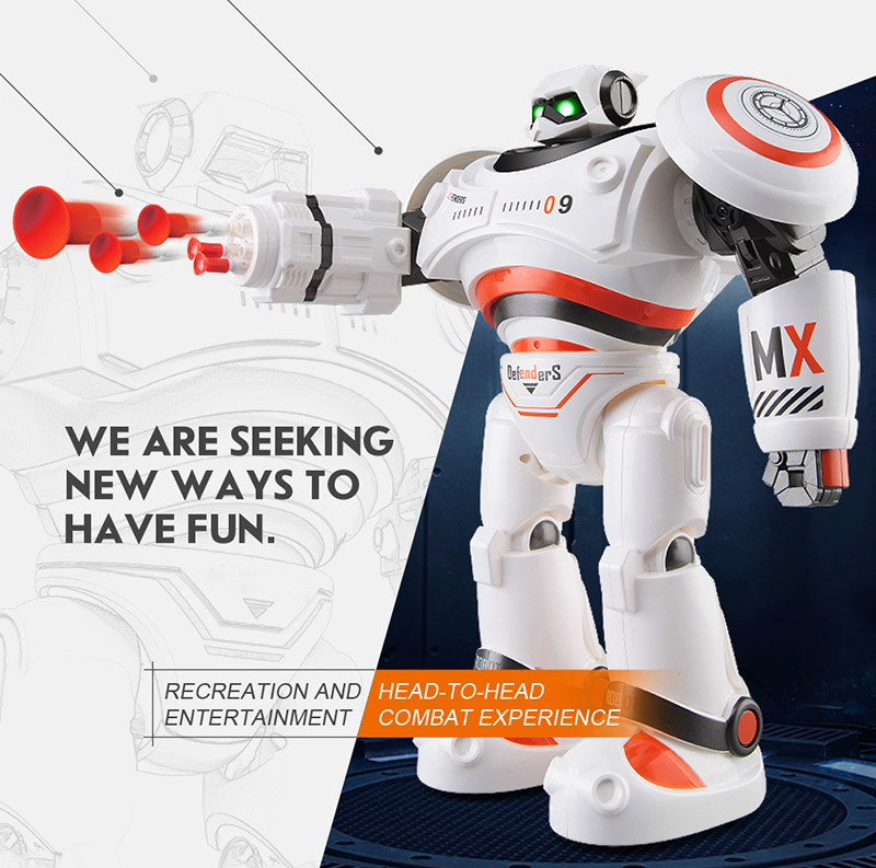 JJRC R1 Defender Files Programmable Remote Control Intelligent RC Robot - Orange