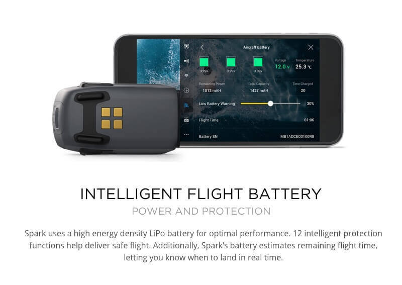 DJI Spark Fly More Combo Selfie Drone WiFi FPV 12MP Camera GPS GLONASS RC Quadcopter RTF - Lava Red