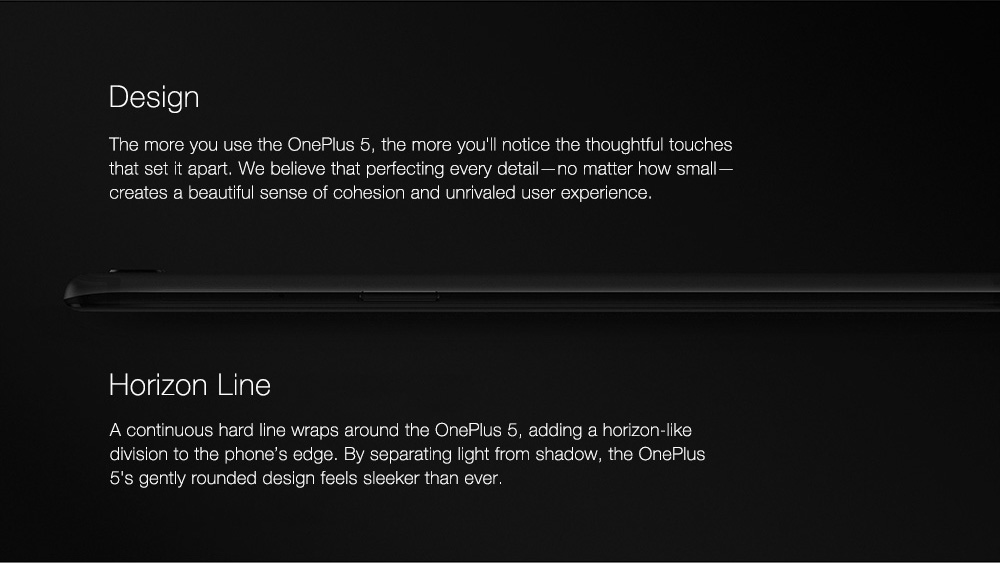 [Official Global ROM]OnePlus 5 5.5 Inch Smartphone FHD 8GB 128GB Snapdragon 835 Octa Core 20.0MP + 16.0MP Dual Rear Cam Android 7.1 NFC Dash Charge Touch ID Type C - Midnight Black