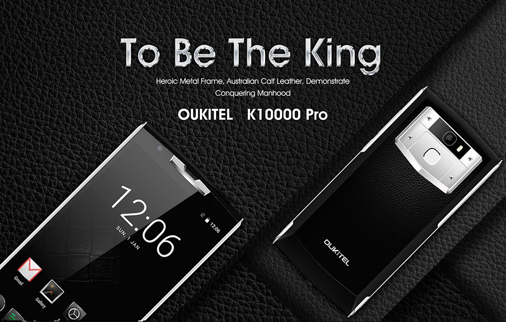 [HK Stock]OUKITEL K10000 Pro 5.5 Inch Smartphone 10000mah Large Battery FHD Screen 3GB 32GB MT6750T Octa Core 13MP Cam 4G LTE Android 7.0 Touch ID - Black