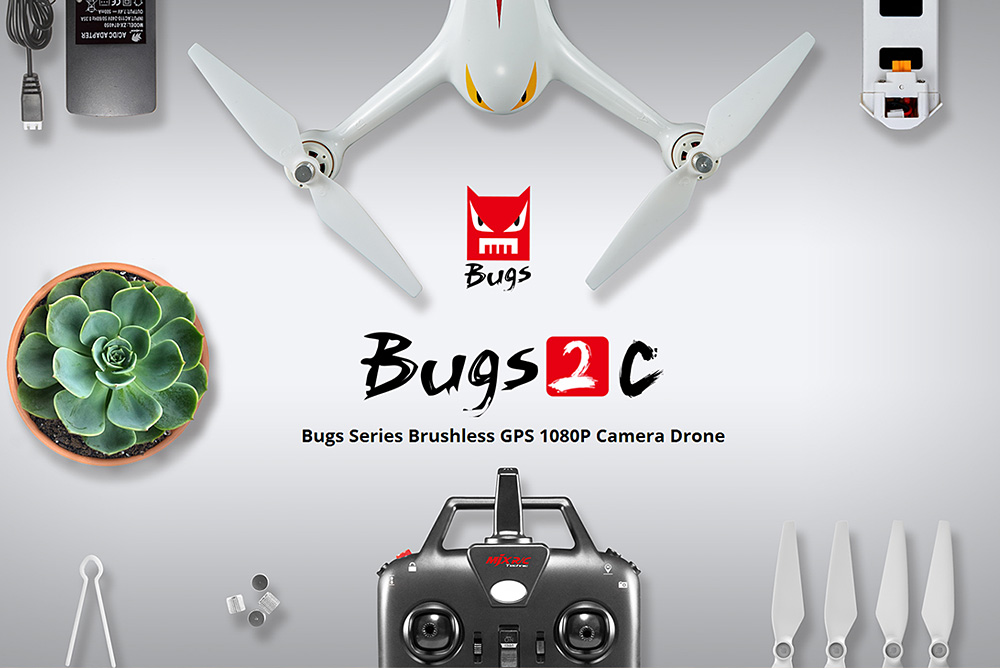 Drone Mjx Bugs 2 Mjx B2c Ready Stock Drone Gps With 1080