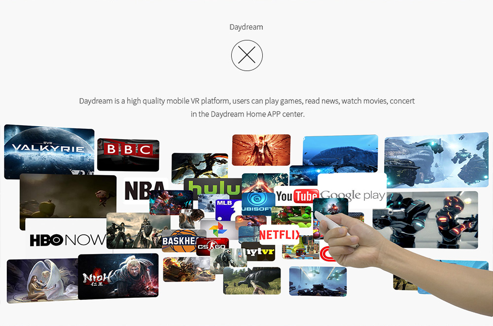 BOBOVR Z5 3D VR Headset with Daydream Gamepad FOV120 IPD Focus Adjustable