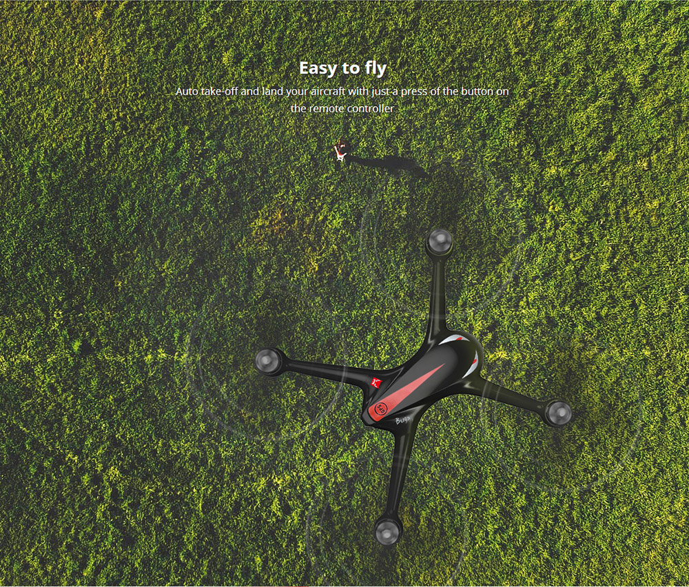 MJX Bugs 2 B2W WIFI FPV Brushless With HD 1080P Camera GPS RC Quadcopter RTF - Bright Black