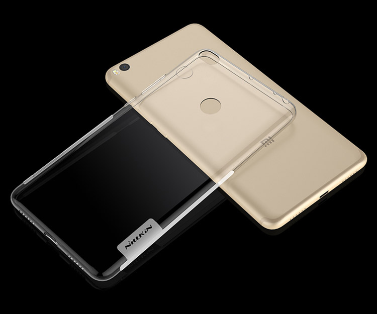 Gray Xiaomi Mi Max 2 Nillkin Nature Transparent TPU Case Protective Back Cover