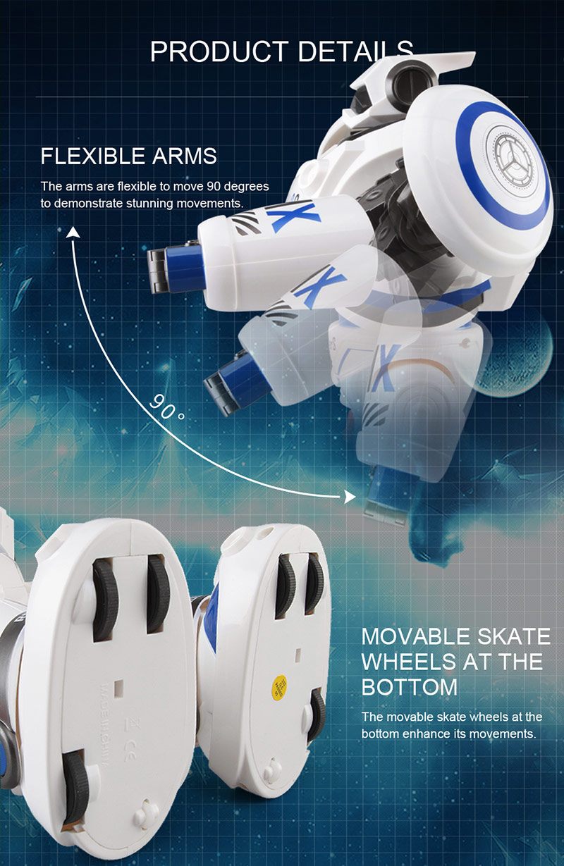 JJRC R1 Defender Files Programmable Remote Control Intelligent RC Robot - Orange