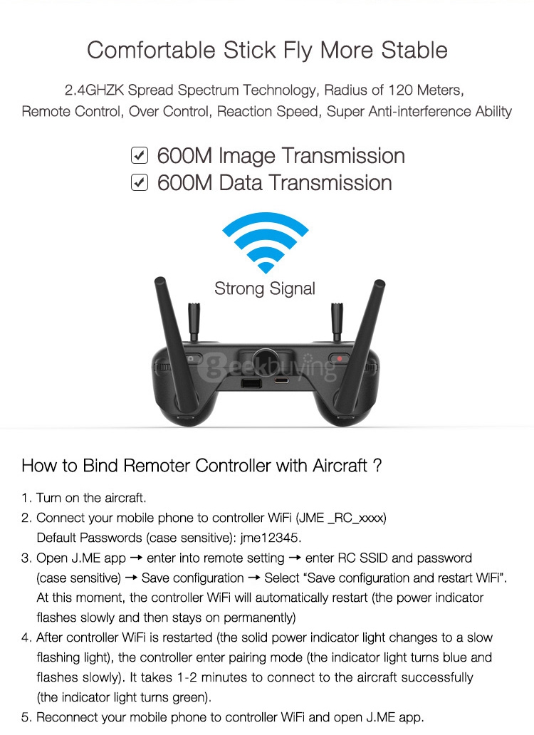 Feima Robtics J.Me RC Quadcopter Spare Parts Remote Control
