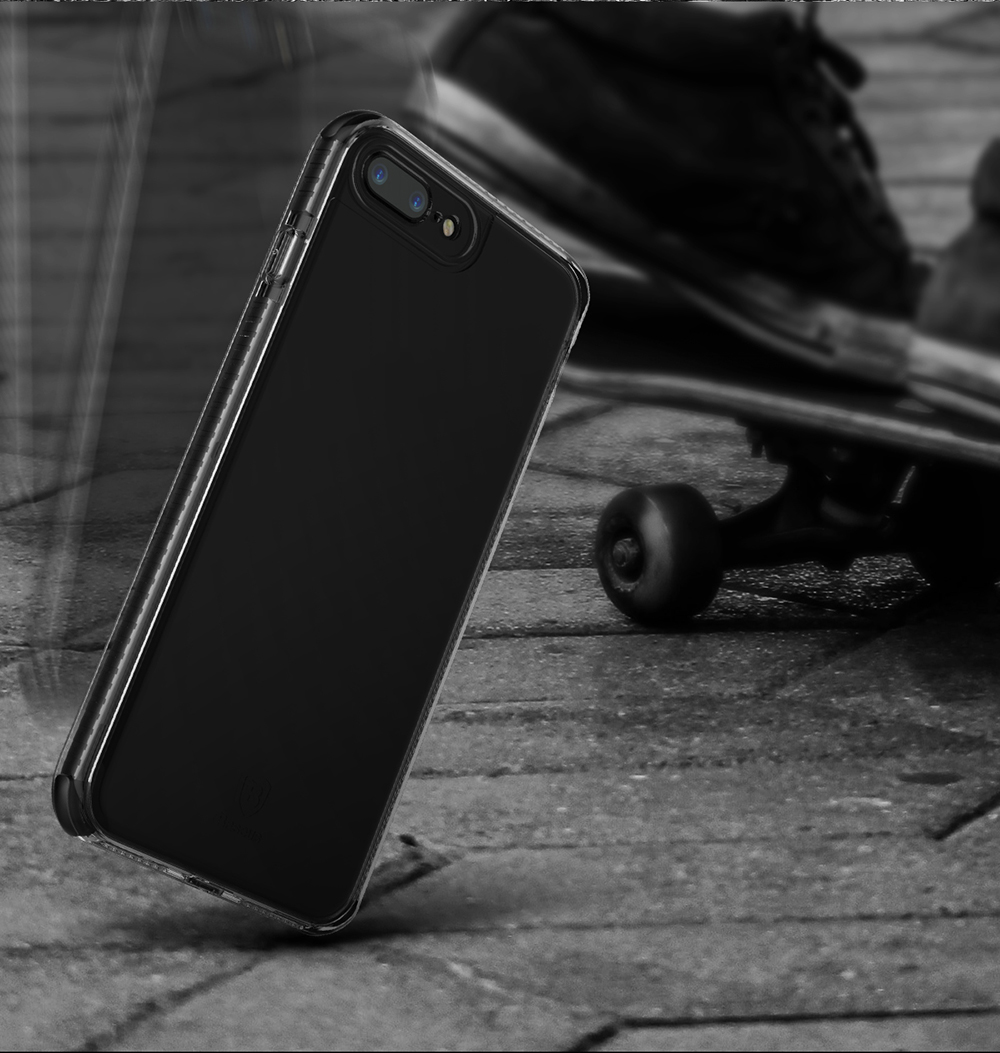 Baseus Armor Case Protection Case Clear Back Cover for iPhone 7 Plus - Black