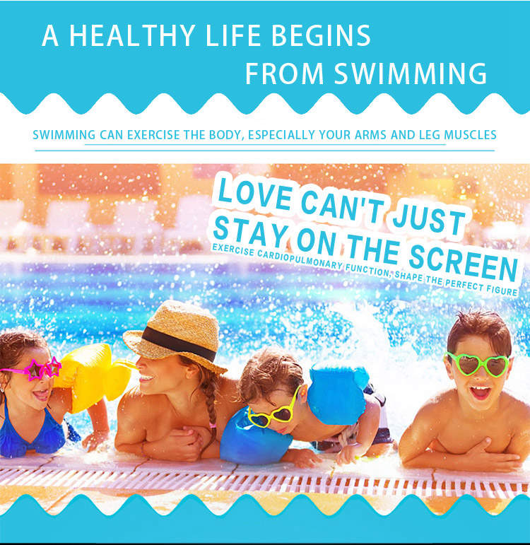 WHALE CF-7902 Wide-Vision Anti-Fog Swimming Goggles Replaceable Nose Bridge Adult Safe Silicone Swimming Glasses - Blue