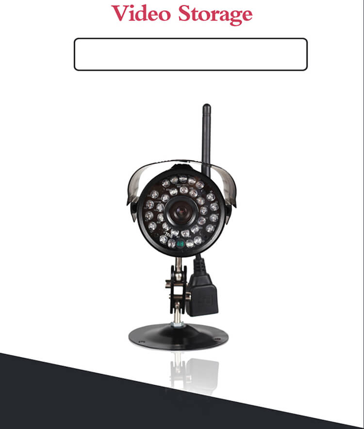 WANSCAM HW0052 IP Camera WiFi 720P ONVIF Motion Detection Waterproof IP66 COMS 1.0 MP Security Camera Black -US Plug