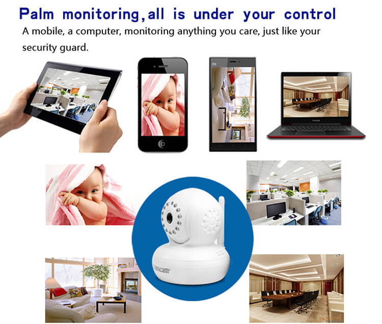 Wanscam HW0021 IP Camera WiFi 720P HD P2P 1.0MP Onvif 2.1 Built-in IR Cut Night Vision Security Camera -Black