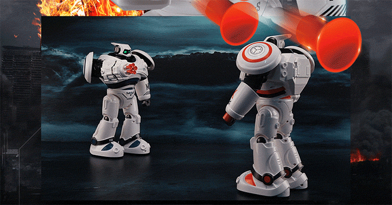 JJRC R1 Defender Files Programmable Remote Control Intelligent RC Robot - Orange