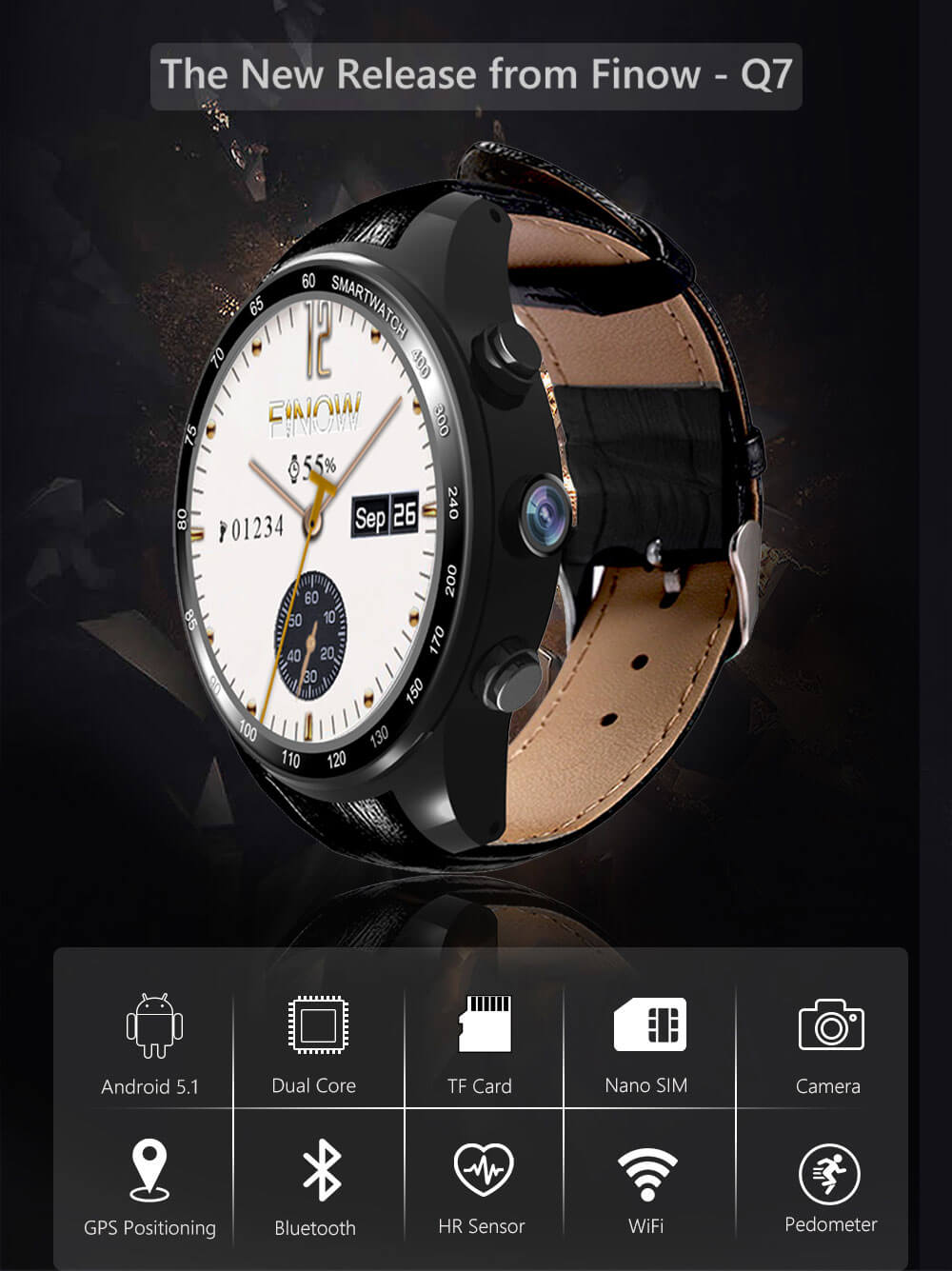 q7 black smartwatch