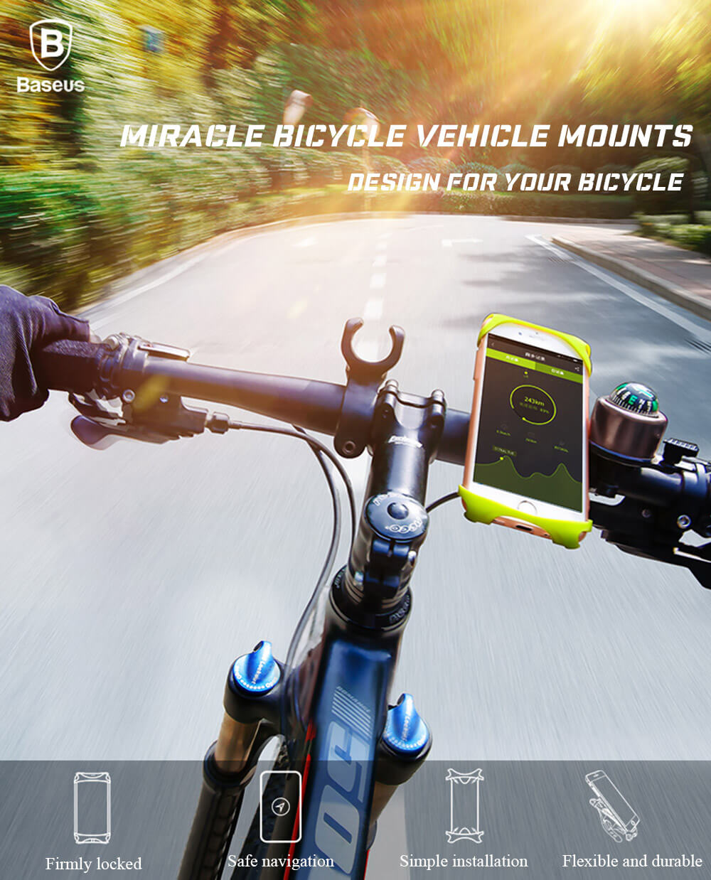 baseus miracle bicycle vehicle mounts