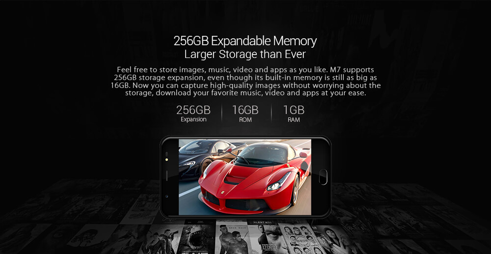 [HK Stock]Leagoo M7 5.5 Inch HD Screen Smartphone Dual Rear Camera 16GB 8MP Cam MTK6580A Quad Core Android 7.0 Touch ID Quick Charge Dual LED Flash - Red