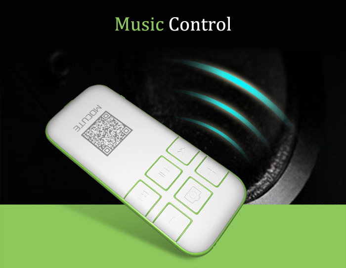 MOCUTE Bluetooth V3.0 Selfie Remote Controller Gamepad with Wireless Mouse Ebook Flip Functions - Green