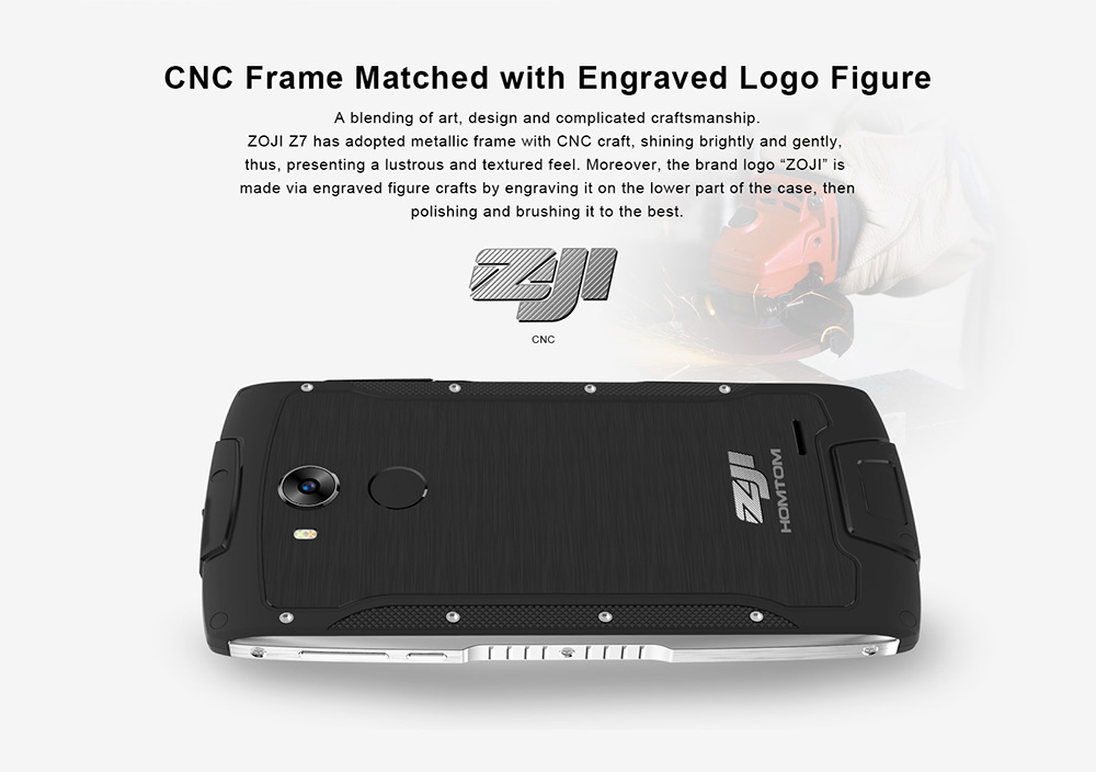 [HK Stock]ZOJI Z7 IP68 waterproof 5.0 Inch HD 2.5D Corning Gorilla Glass 4 Screen 2GB RAM 16GB ROM 8.0MP MT6737 Quad Core 1.3GHz Android 6.0 Smartphone Touch ID 3000mAh - Green
