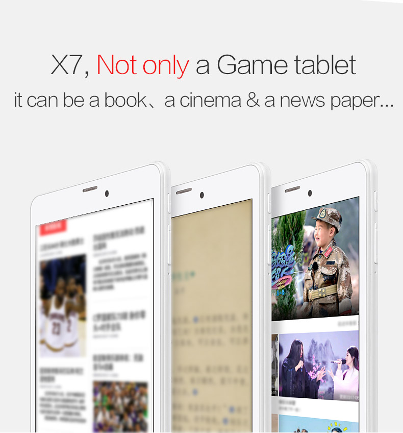 VOYO X7 3G Phablet 7" Android 5.0 MTK6582 Quad Core 1.3GHz 2GB RAM 32GB ROM Dual Cameras - Silver