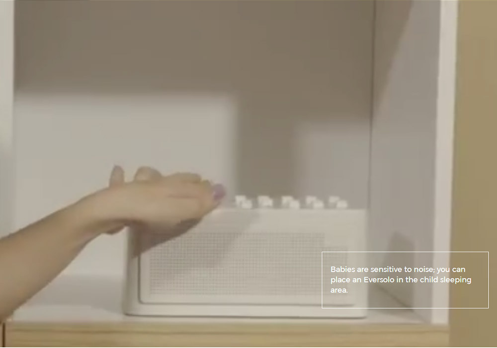 Zidoo Eversolo Sleep Therapy Sound Machine White Noise Generator for Sleep Wireless Speaker - White